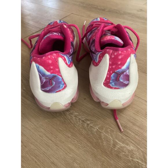 Nike basketball sneaker KD 8 Aunt Pearl size Y5 W6.5 pink floral limited edition - Picture 4 of 7